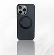 iPhone Matte Carbon Fiber Case with 360° Rotating Stand and MagSafe – Ultimate Protection with Sleek Functionality