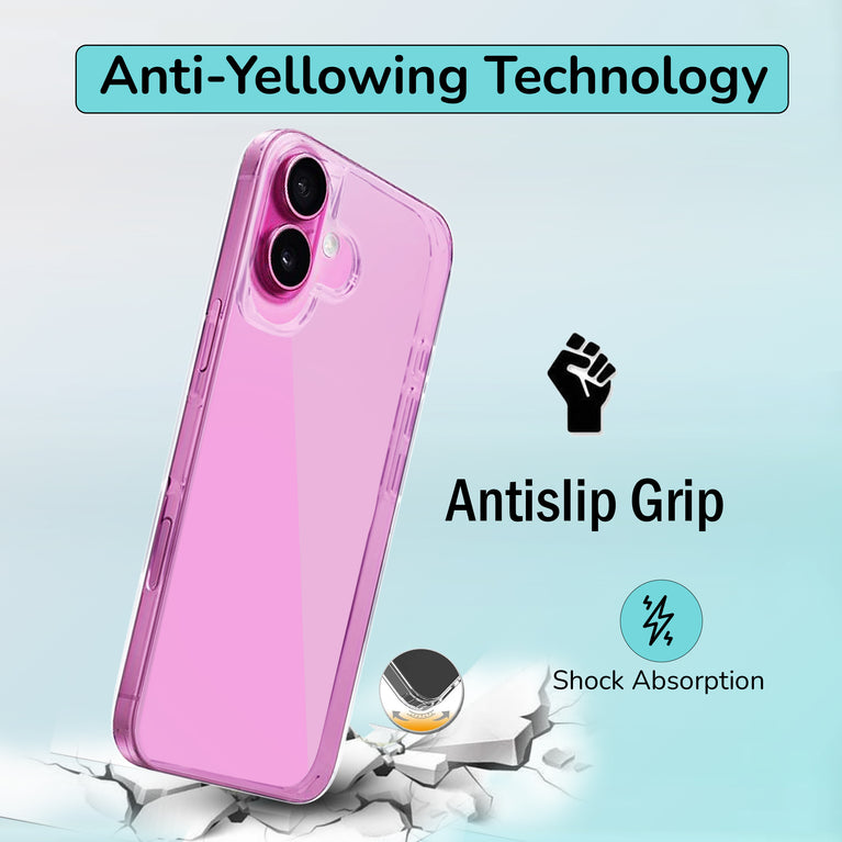 Never/Anti yellowing premium back case for iPhone