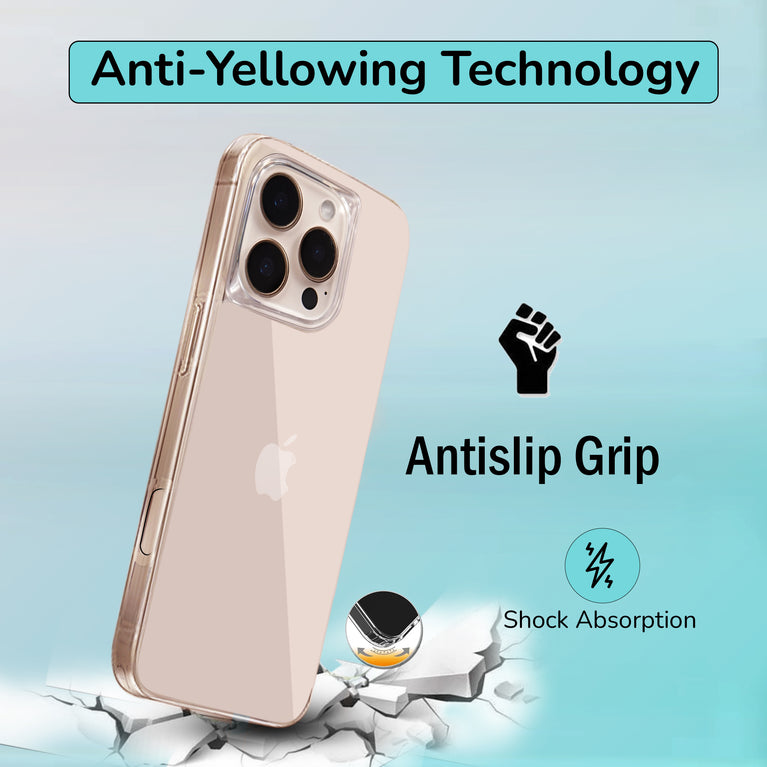 Never/Anti yellowing premium back case for iPhone