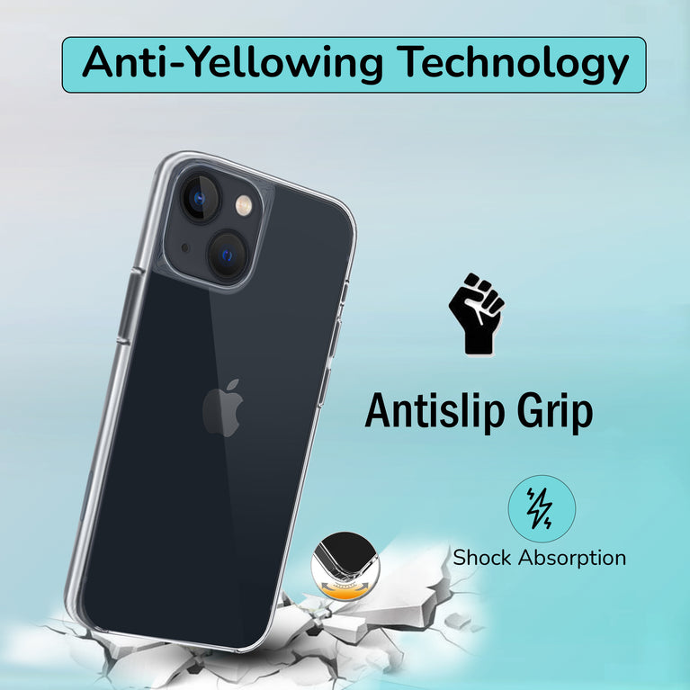 Never/Anti yellowing premium back case for iPhone