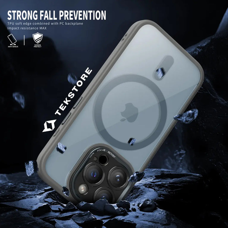 IPhone Premium TPU+PC Material/ Metal Camera Ring/ Slim/ Drop Protection/ Camera Protection/ Soft Touch Back Cover